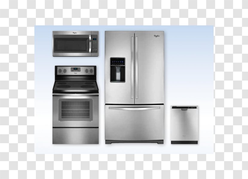 Refrigerator Electric Stove Home Appliance Whirlpool Corporation Microwave Ovens - Cooking Ranges - Small Appliances Transparent PNG