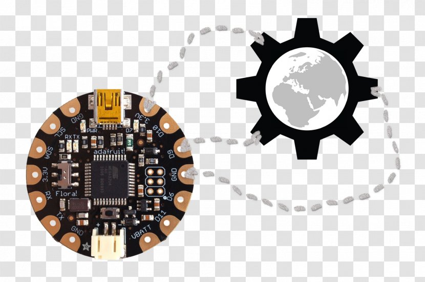 Arduino Wearable Technology Electronics Adafruit Industries Sensor - Electronic Circuit - Microcontroller And Iot Evening Transparent PNG
