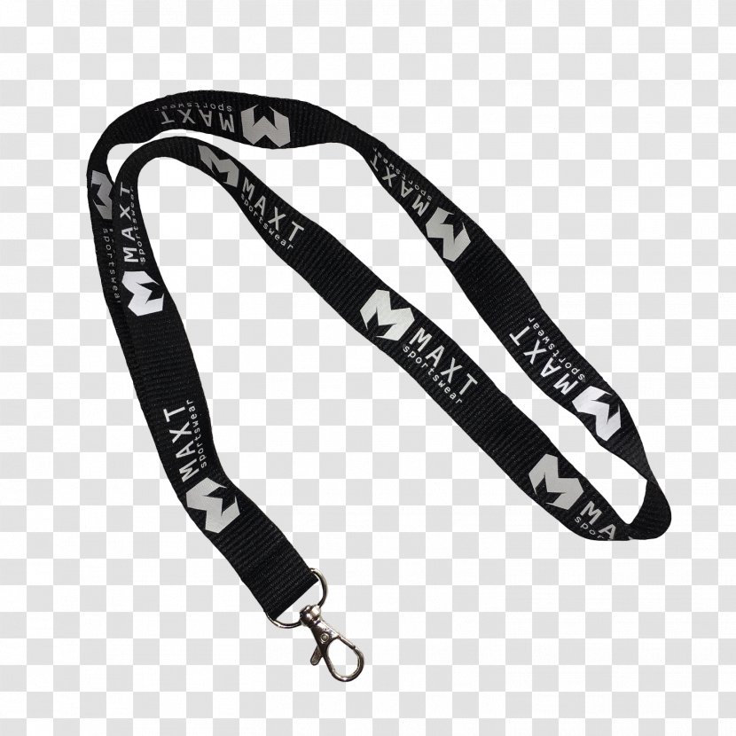 Nike Lanyard Black Leash - Chain - Printing Transparent PNG