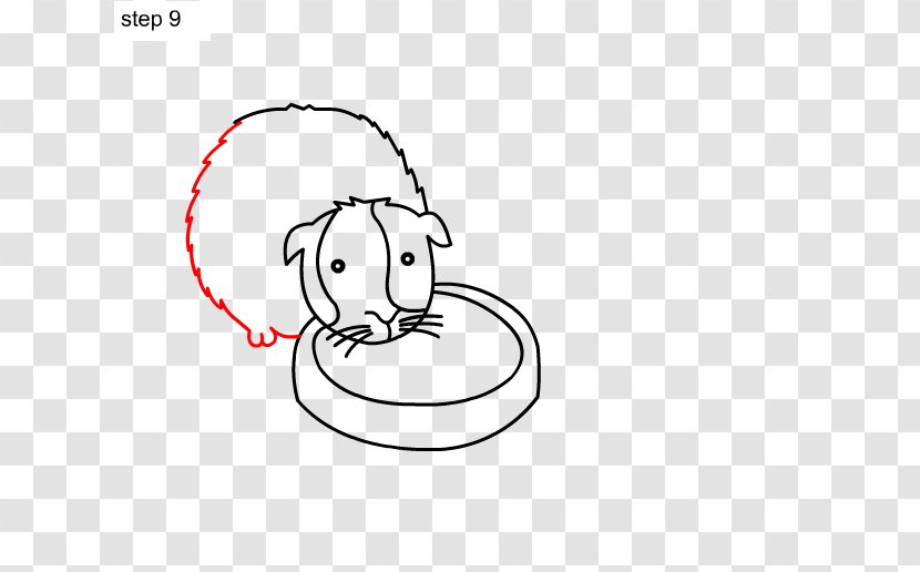 Drawing Line Art /m/02csf Clip - Frame - Guinea Pig Cartoon Transparent PNG