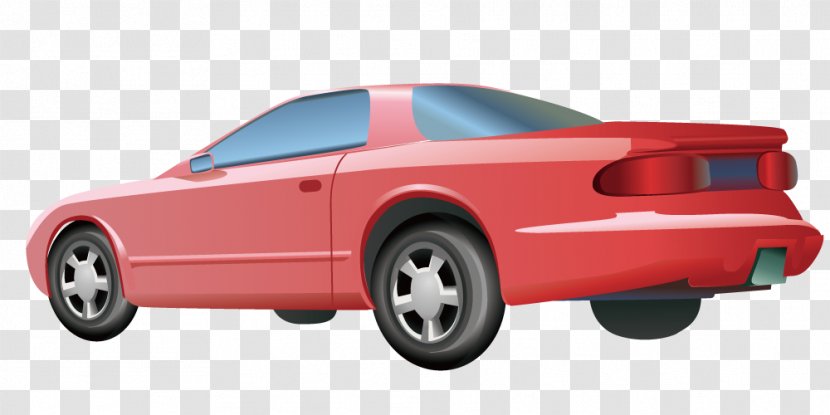 Sports Car Bumper - Vehicle - Cartoon Red Transparent PNG