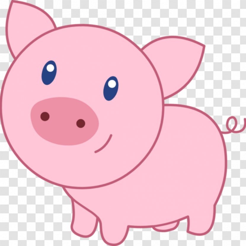 Domestic Pig Vector Graphics Drawing Image - Animated Cartoon Transparent PNG
