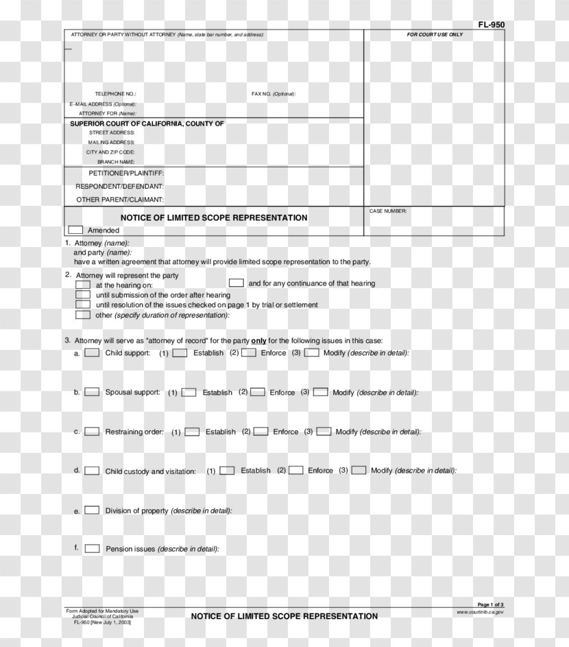 Court Lawyer Family Law Form - Email - Limit For Lease Transparent PNG