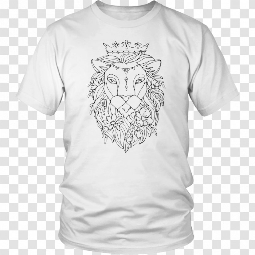 Lion Drawing - Sleeve - Active Shirt Transparent PNG