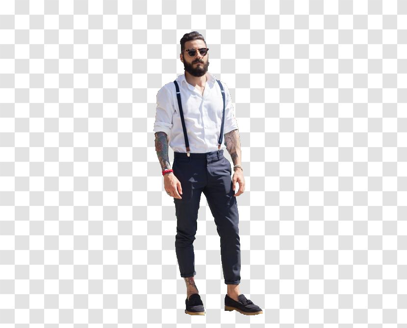 Fashion Hipster Clothing Man Braces - T Shirt - Bebe Con Barba Y Bigote Transparent PNG