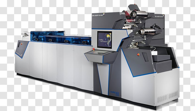Paper Machine Cold Foil Printing Hot Stamping - Digital Data - Integrated Transparent PNG