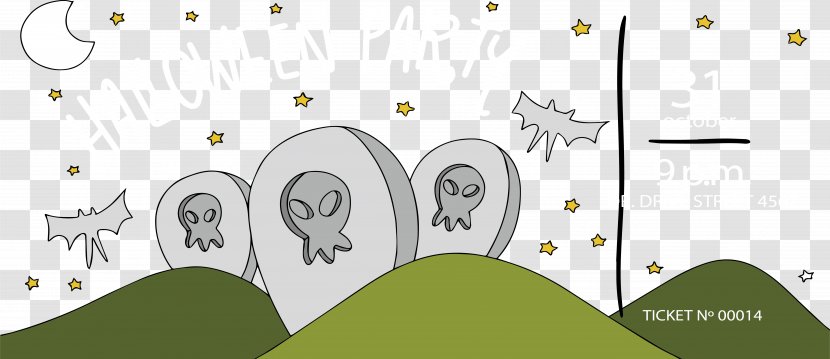 Paper Halloween Party - Tree - Invitation To Transparent PNG