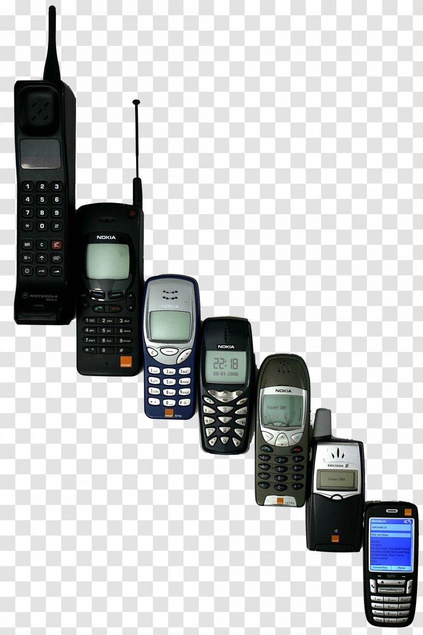 Motorola DynaTAC History Of Mobile Phones Advanced Phone System Cellular Network - Gadget - Cellphone Transparent PNG
