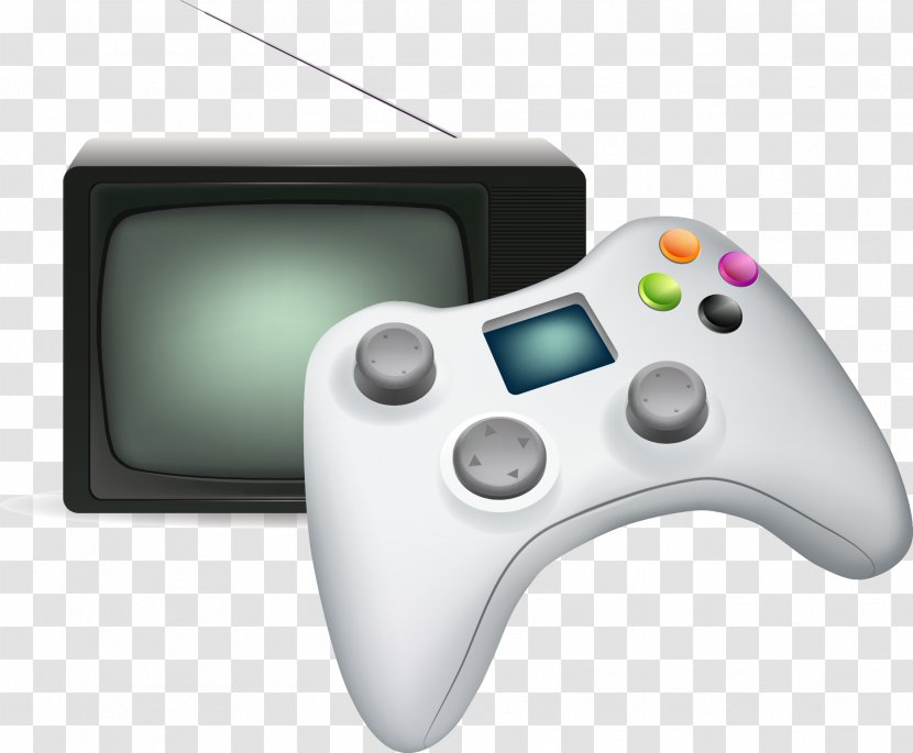 Video Game Console Joystick Controller Gamepad - Vector Transparent PNG
