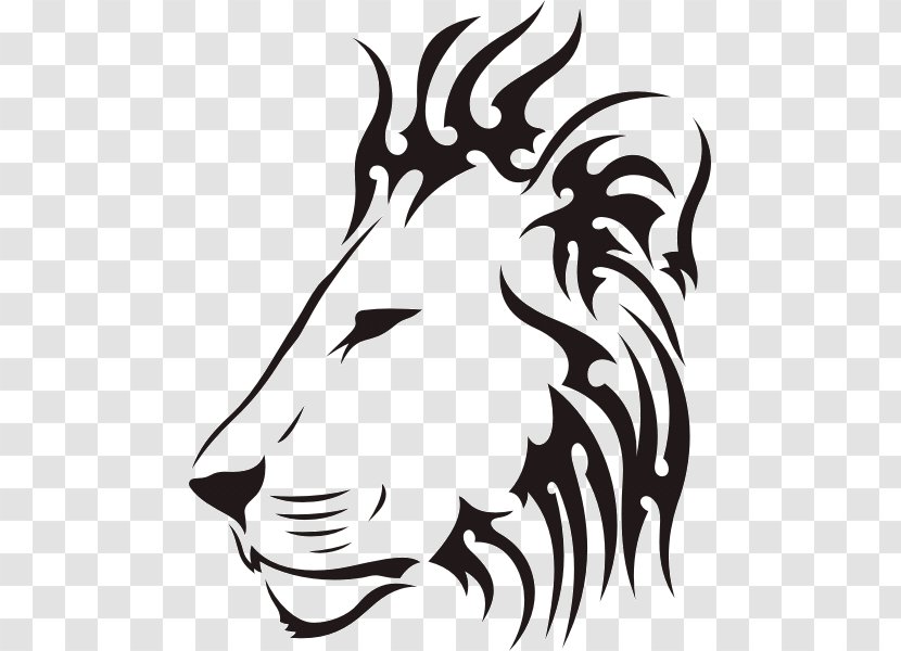 Lion Tattoo Mehndi Tiger Drawing Transparent PNG