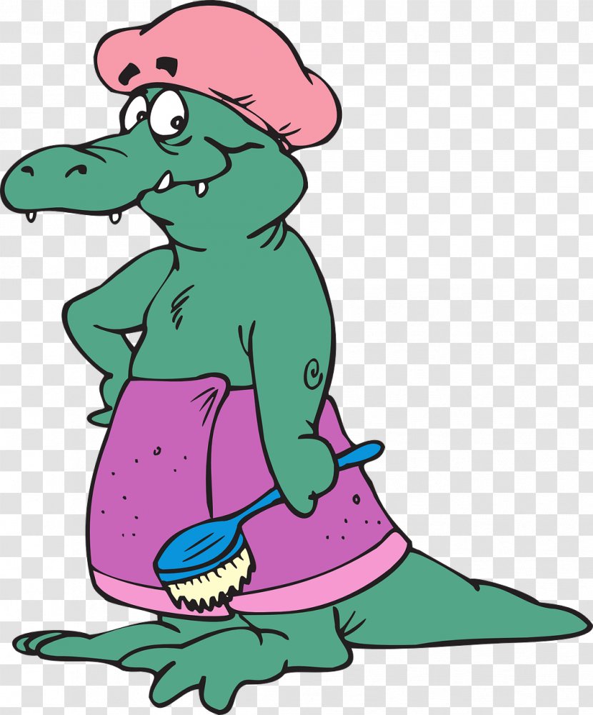 Shower Baths Clip Art - Fictional Character - Crocodile Transparent PNG