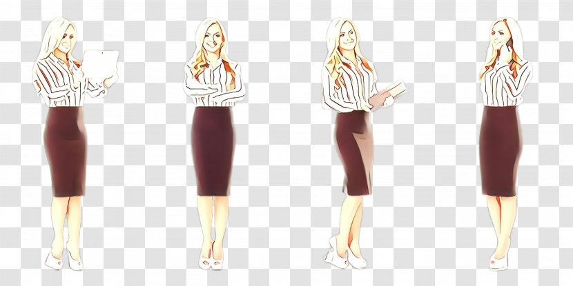 Clothing Pencil Skirt Fashion Design Waist Dress - Knee Transparent PNG