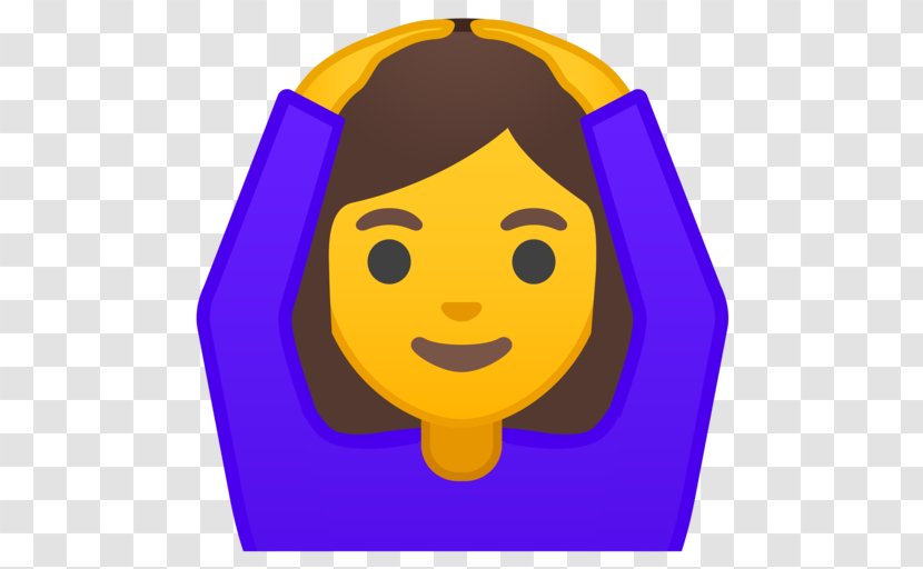 Emoji Gesture OK Meaning Sticker - Purple Transparent PNG