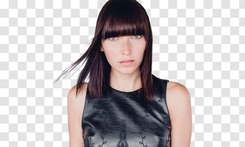 Bangs Hair Coloring Brown Black - Human Color Transparent PNG