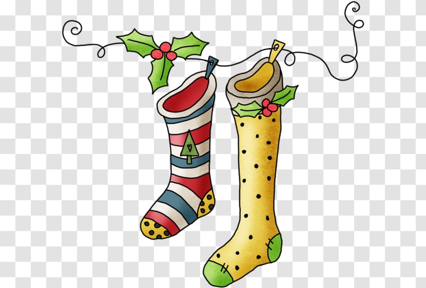 Christmas Santa Claus - January 6 - Stocking Stockings Transparent PNG