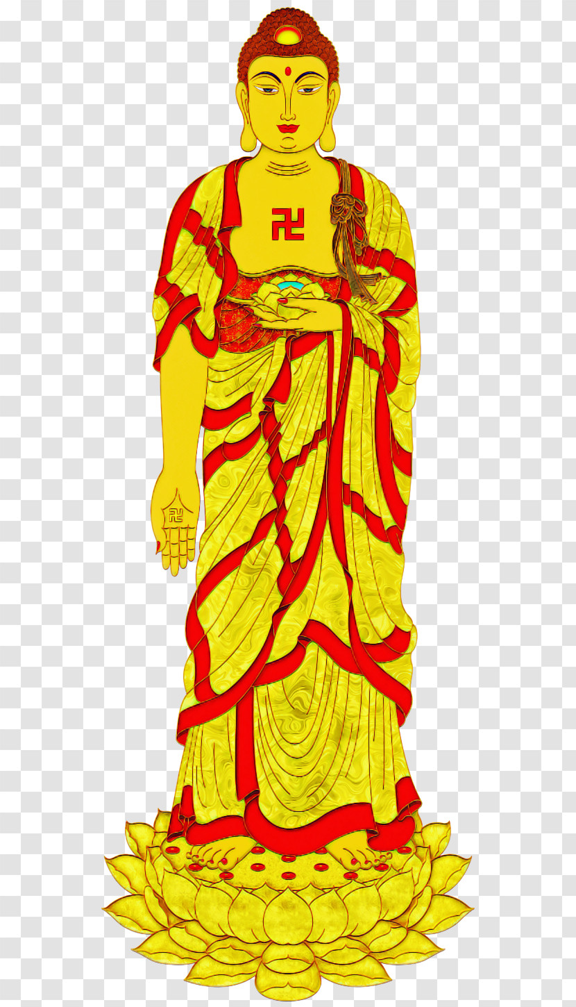 Yellow Clothing Textile Costume Design Dress Transparent PNG