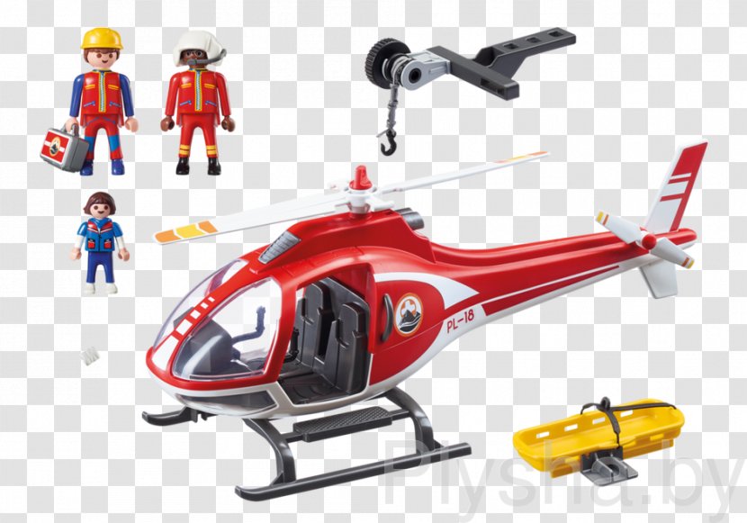 Helicopter Playmobil Toy Mountain Rescue Amazon.com - Mode Of Transport Transparent PNG