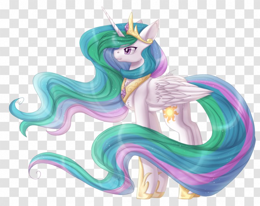 Figurine Organism Legendary Creature - Animal Figure - Pony Celestia Princess Transparent PNG