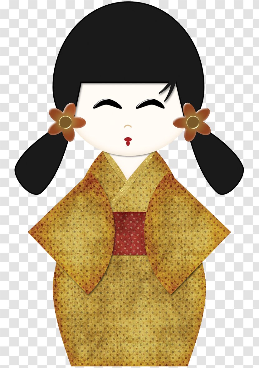 Kokeshi Japanese People Clip Art - China Doll Transparent PNG
