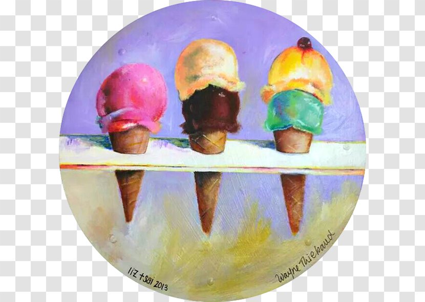 Ice Cream Cones Painting Artist - Tableware Transparent PNG