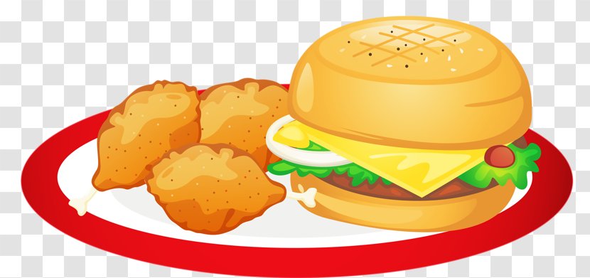 Fast Food Junk Hamburger Cheeseburger Clip Art - Veggie Burger - Hamburg Chicken Transparent PNG