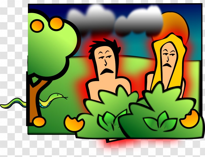 Garden Of Eden Bible Adam And Eve Clip Art - Green Transparent PNG