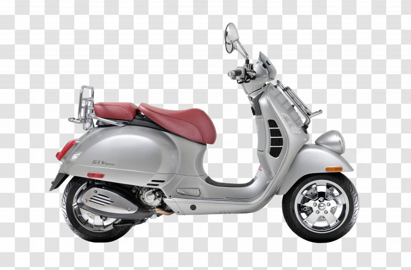 Vespa GTS Scooter Motorcycle Piaggio - Touring Transparent PNG