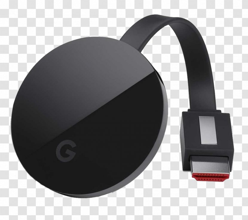 Chromecast YouTube 4K Resolution Streaming Media Television - Headphones - Chrome Transparent PNG
