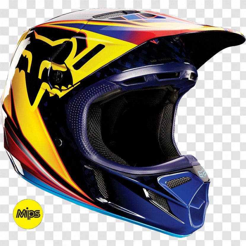 Motorcycle Helmets T-shirt Fox Racing - Cobalt Blue - Bicycle Helmet Transparent PNG