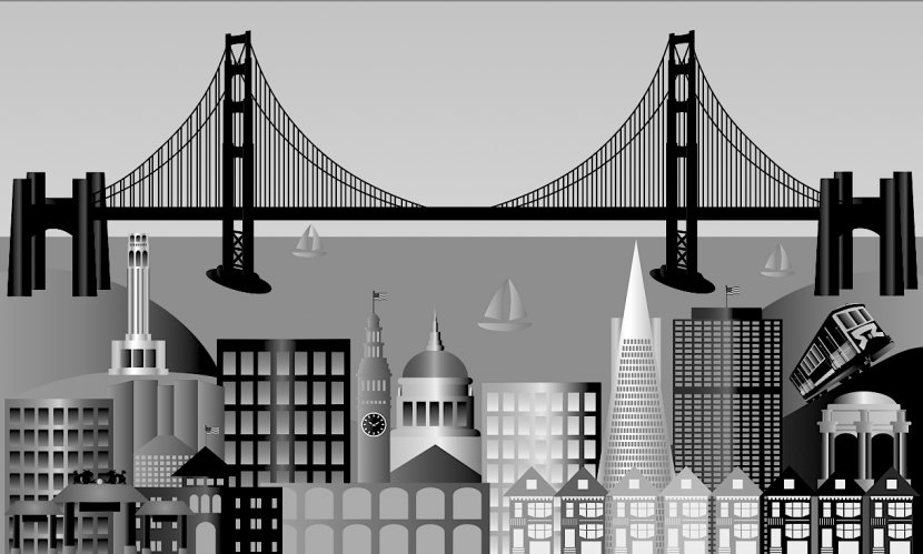San Francisco Skyline Royalty-free Stock Photography - Building - Landmarks Transparent PNG