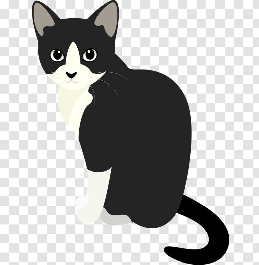 Whiskers Domestic Short-haired Cat Clip Art - Small To Medium Sized Cats - Three-dimensional Black Transparent PNG