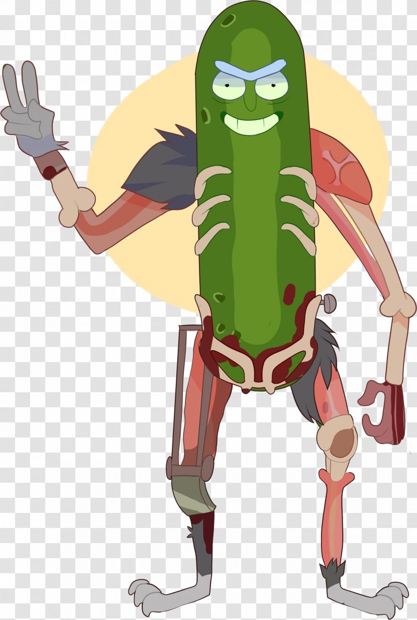 Rick Sanchez Cartoon Morty Smith Pickle Fan Art - Achar Ecommerce Transparent PNG