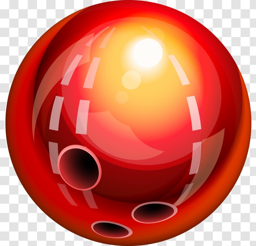 Bowling Ball Ten-pin - Pin - Red Transparent PNG