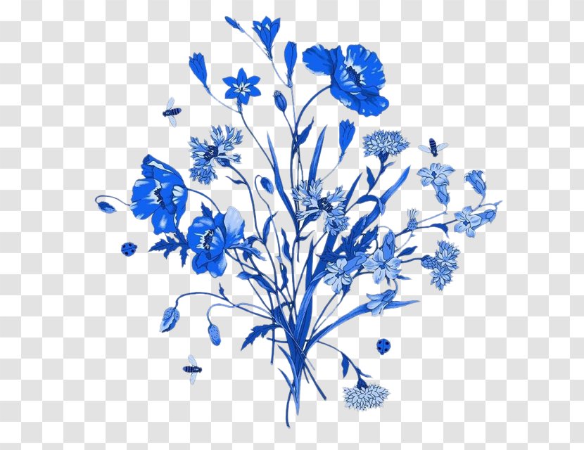 Image Design Art Blue And White Pottery - Plant Stem - Group Transparent PNG