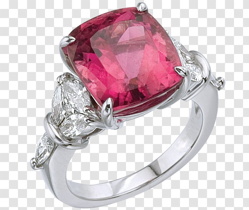 Gemstone Jewellery Ring Sapphire Ruby - Platinum - Network Valentine's Day Transparent PNG