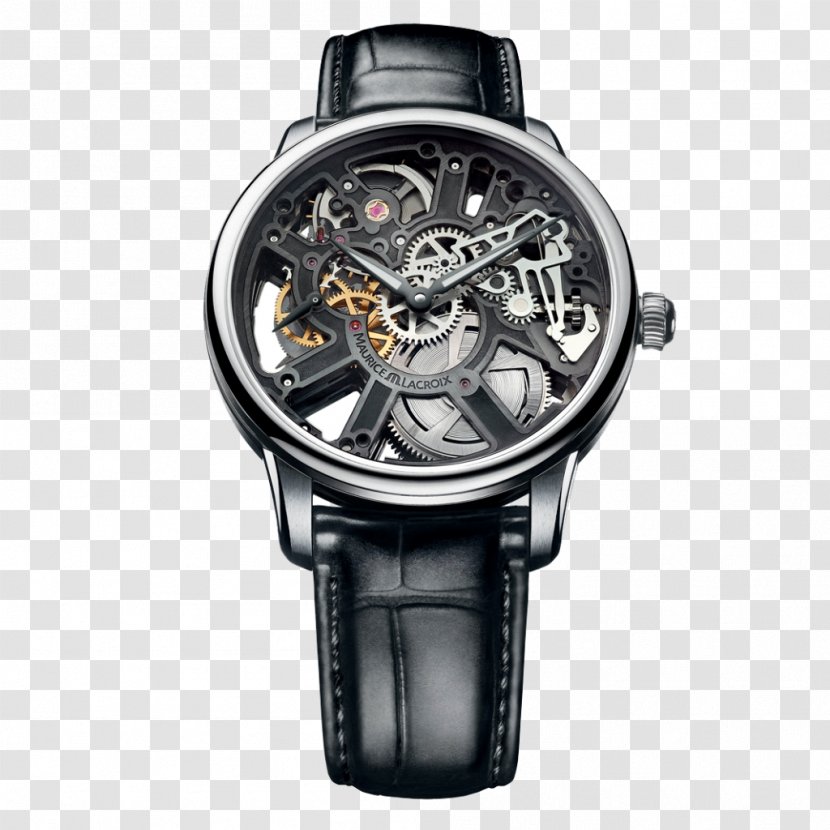 Maurice Lacroix Masterpiece Skeleton Watch Chronograph Transparent PNG