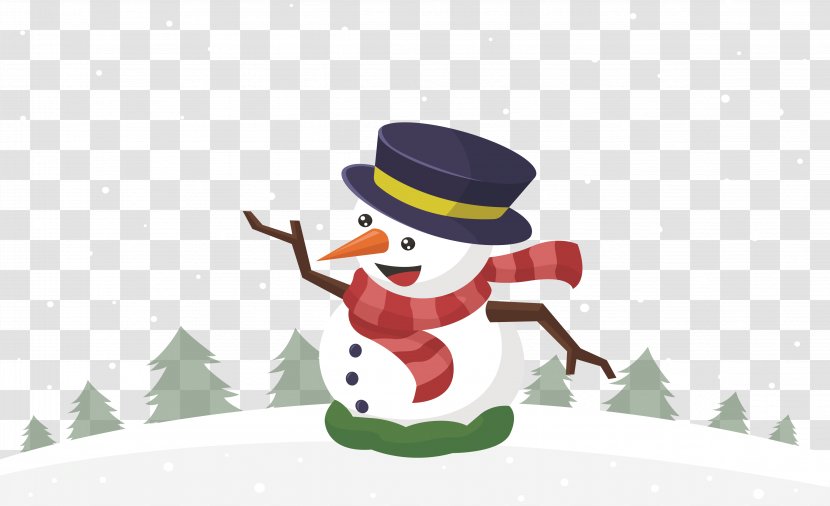 Snowman Christmas - Pillow - Dancing Transparent PNG