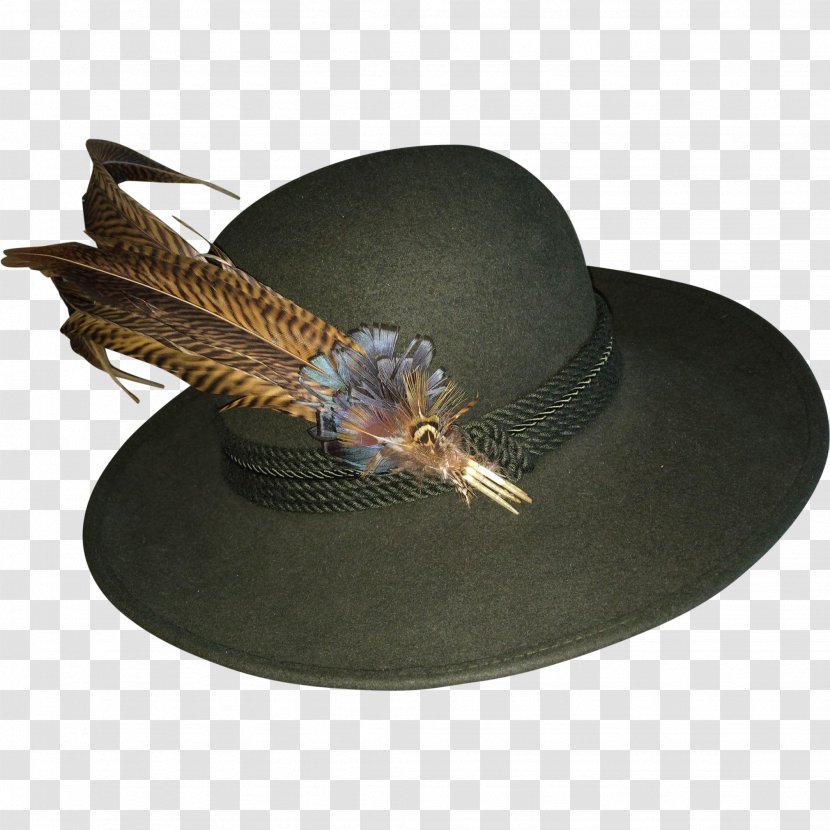Tyrolean Hat Felt Vintage Clothing Loden Cape - Dress Transparent PNG