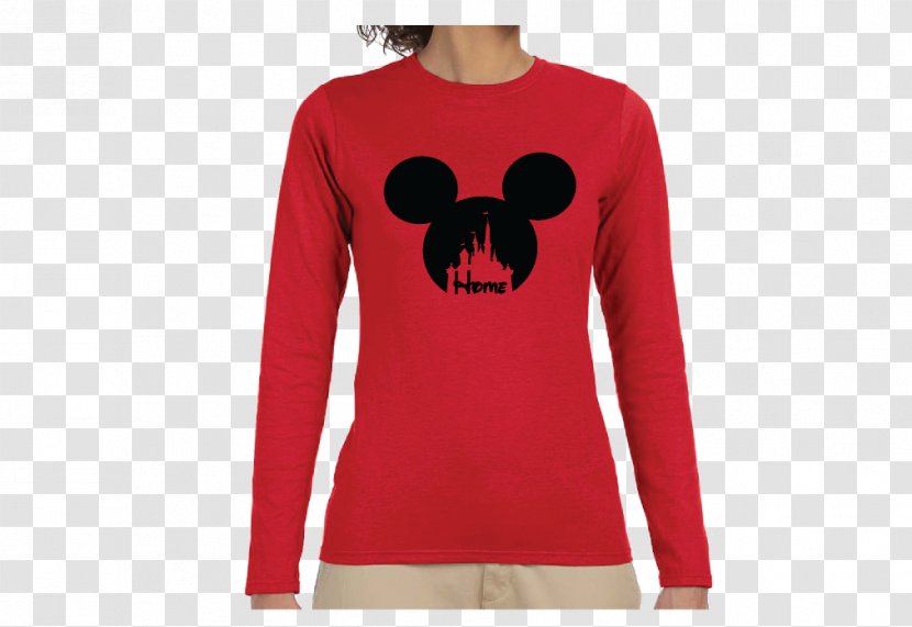 Long-sleeved T-shirt Minnie Mouse Mickey - Baby Toddler Onepieces - Blue And White Striped Material Buckle Fre Transparent PNG