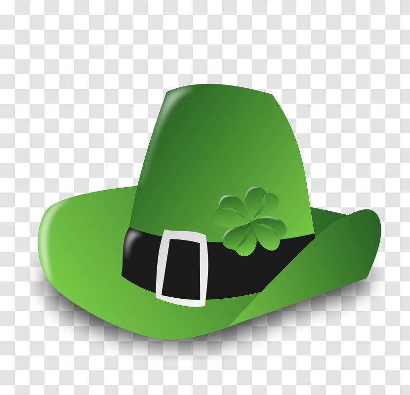 Ireland Saint Patricks Day March 17 Clip Art - Green Hat Transparent PNG