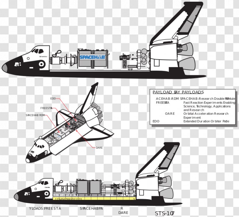 Space Shuttle Columbia Disaster Program STS-107 Challenger - Buran - Hitchhiker Transparent PNG