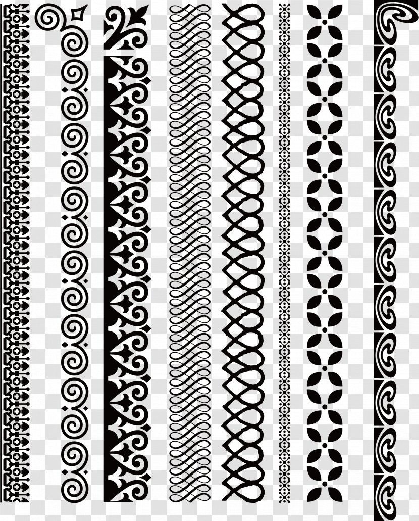 Line Black And White Euclidean Vector - Symmetry - Texture Lines Transparent PNG
