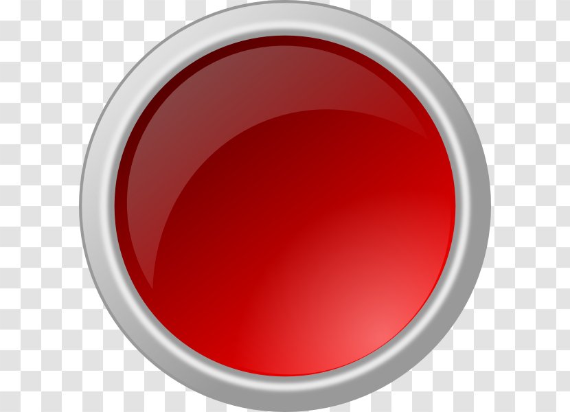Red Circle Button - 3d Computer Graphics - Get Started Now Transparent PNG