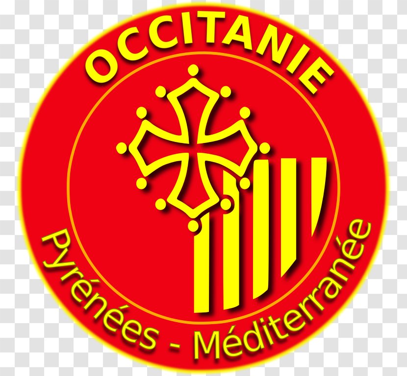 Drapeau Du Languedoc-Roussillon Flag Occitan Cross Fahne - Fourth Transparent PNG