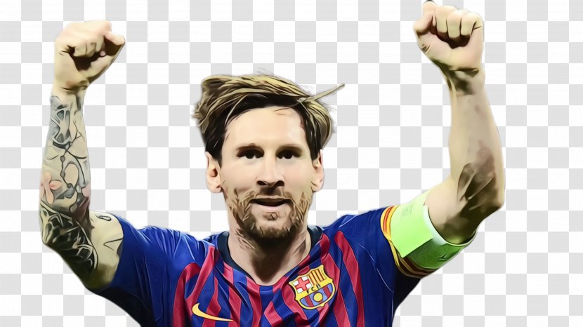 Messi Cartoon - Player - Happy Ball Transparent PNG