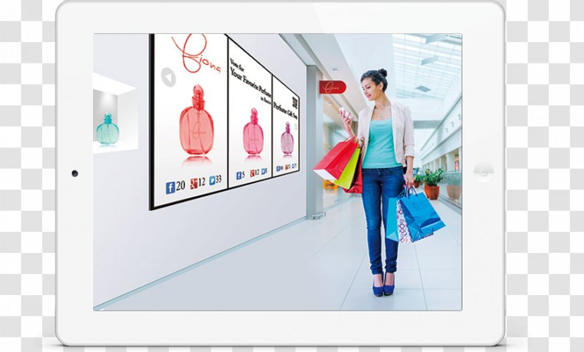 Retail Digital Signs Internet Of Things Technology Advertising - Signage Transparent PNG