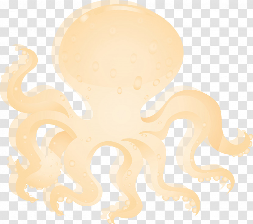 Octopus Yellow Transparent PNG