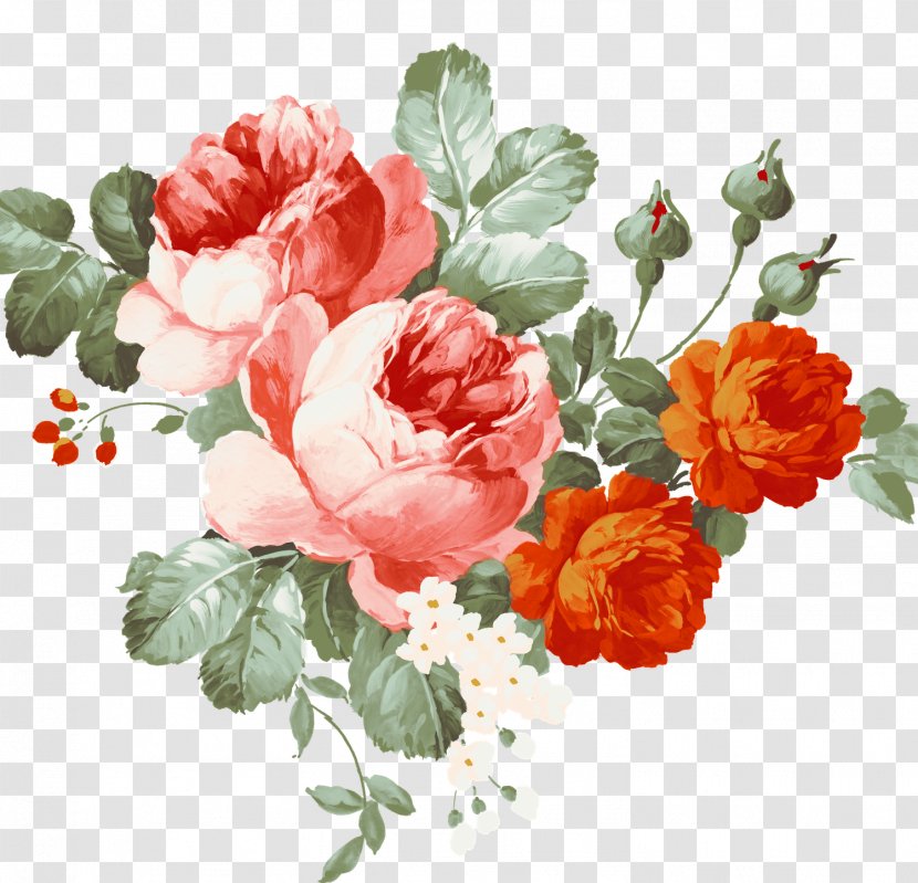 Watercolor Painting Flower Chinese Transparent PNG