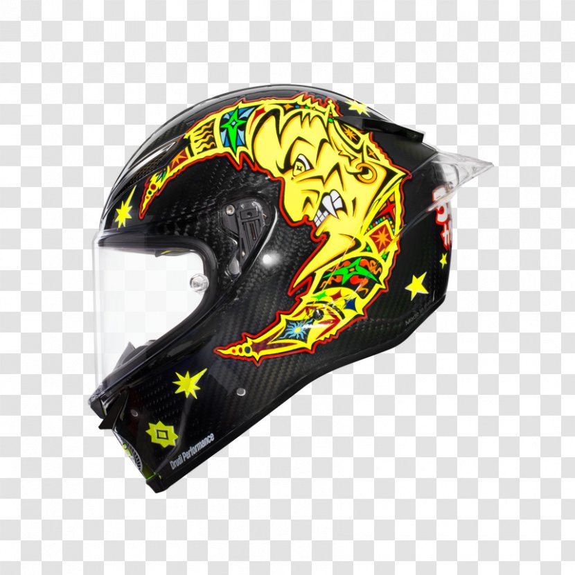 Motorcycle Helmets AGV Racing - Valentino Rossi - 2018 Transparent PNG