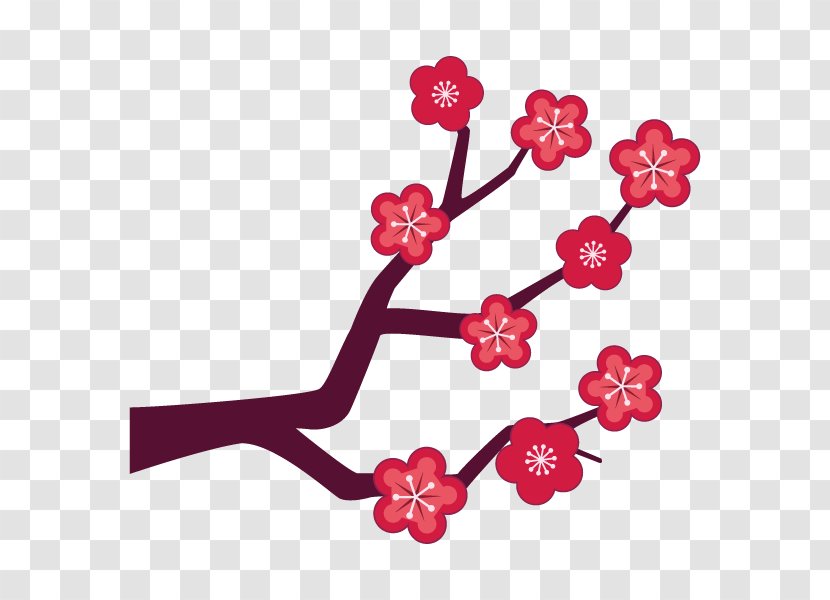 Branch Jeans Illustration Plum Blossom Petal - Maple Transparent PNG